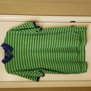 Men's Vintage Polo by Ralph Lauren Lime Green and Purple Polo XL